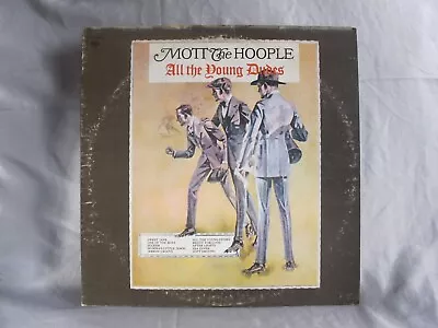 Mott The Hoople All The Young Dudes 1972 Rock LP Vinyl Record KC 31750 (F/Poor) • $11.99