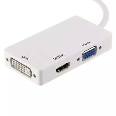 Mini DisplayPort DP Thunderbolt To DVI VGA HDMI-Compatible Converter 3 In 1 A... • $14.66