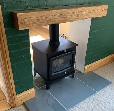 Hand Crafted OAK MANTEL BEAM Mantelpiece Log Burner Mantle BESPOKE OAK FIREPLACE • £95