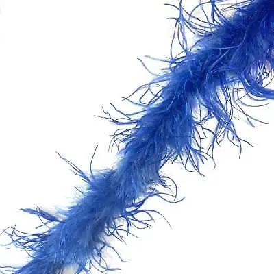 £1.90 • Buy Ostrich & Marabou Feather Boa Trim Per 10cm - Royal Blue