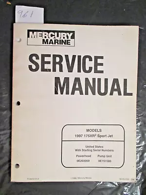 Mercury Marine Service Manual  • $12.75