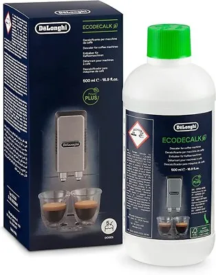 $37.99 • Buy De'Longhi EcoDecalk DLSC500 Natural Descaler For Coffee Machines 500ML Pack