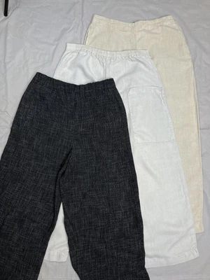 £41.18 • Buy Lot Of Three OSKA Vintage Linen Trousers Pants