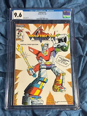 CGC 9.6~Voltron Defender Of The Universe #1~1985 Modern Publication~Vogel Story • $61