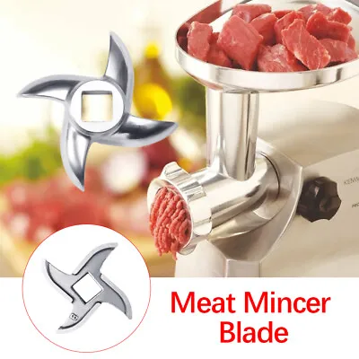 Meat Mincer Grinder Spare Blade Curved Knife Size-8/10/12/22/32 Stainless Steel • £6.64