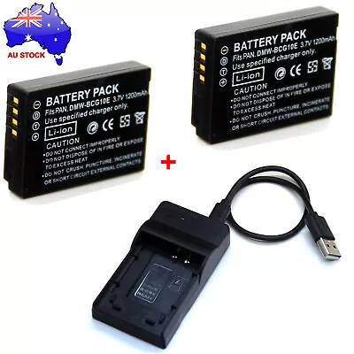 Battery / Charger For Panasonic DMC-TZ6K DMC-TZ7K DMC-TZ8K DMC-TZ10K DMC-TZ19K • $28.88