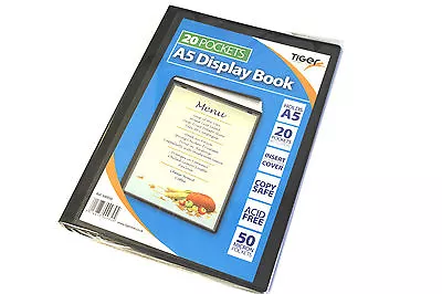 A5 A4 A3 Or A2 Tiger Display Books. 10 20 Or 40 Pocket Presentation Folders. • £3.99