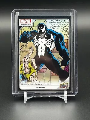 VENOM Upper Deck Marvel Platinum BLACK RAINBOW SP #124 • $75