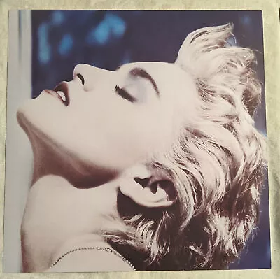 Pop/Dance Promo Poster Flat 12X12  - MADONNA - True Blue SIRE 1986 NM ORIG • $6