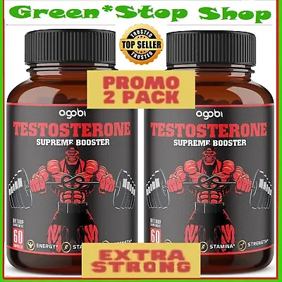 $28.95 • Buy 2-Pack Legal STEROID ANABOLIC Pills 120 BULKING Testosterone Booster MUSCLE GROW