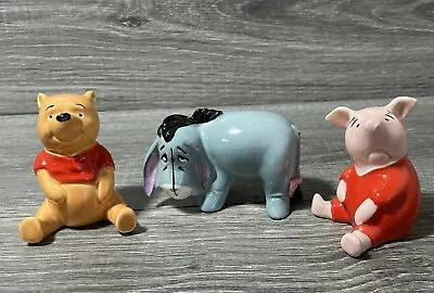 $45 • Buy 3 Vintage Disney Winnie The Pooh, Eeyore, Piglet, Beswick England Porcelain 