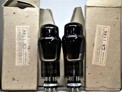 6F6 G Tube Nos Nib MULLARD Preamp Tubes Amp 349a We Valve S Black Cv1186 Nr85  • $550