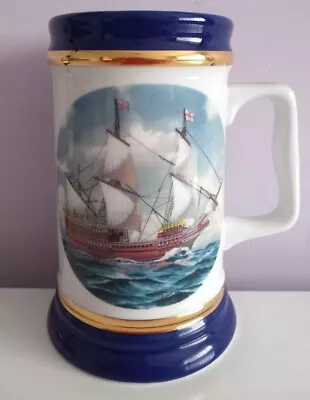 @ Danbury Mint MUG Mayflower 12 Sailing Ship Tankards By Robert Devereaux • £8.99