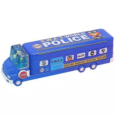 Metal Cute School Bus Pencil Case | Stationery Box With 3 Layers For Pencil • $18.19