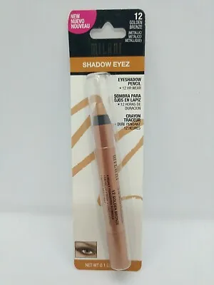 Milani Shadow Eyez 12 HR Wear Eyeshadow Pencil #12 Golden Bronzenew Sealed. • $14.95