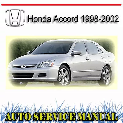 Honda Accord 1998-2002 Factory Workshop Service Repair Manual ~ Dvd • $14.99