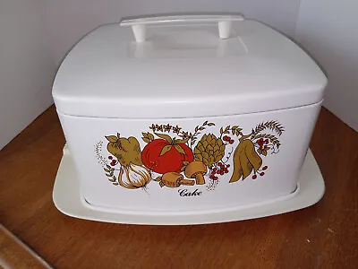 $38.88 • Buy Vintage MID CENTURY MOD Ransburg 1970s VEGETABLES Tin Snap Together Cake Carrie