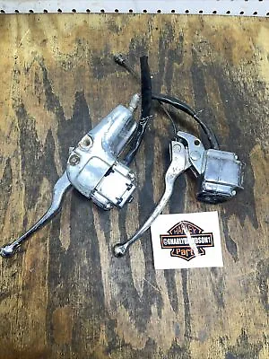 74-77 Harley Ironhead Left Right Clutch Perch Lever Front Master Cylinder 965 • $90