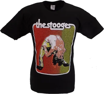 Mens Black Official Iggy And The Stooges Bent Double T Shirt • £16.99
