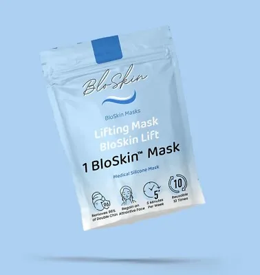 Authentic Bloskin Double Chin Lift Mask Reusable 10x Strap V Line - US Shipped • $40