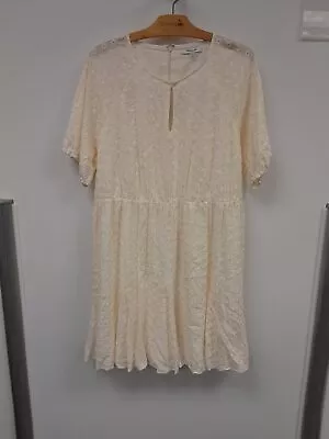Madewell Women's Eyelet Ivory Size 14 Dress • $19.99