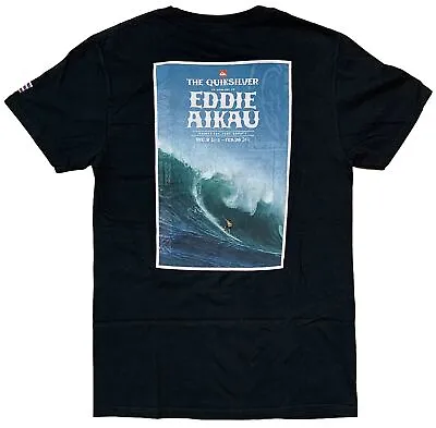 The Quicksilver In Memory Of Eddie Aikau 2010-2011 T-Shirt Size Medium Black • $46.86