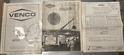 Venturo Truck Mounted Crane Owner Operator & Installation Manual Parts Wiring • $59.99