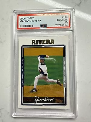 2005 Topps Mariano Rivera #118 PSA 10 Yankees • $18