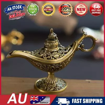 Vintage Aladdin Lamp Fairy Tale Home Desk Ornament Decor (Ancient Copper) OZ • $12.39