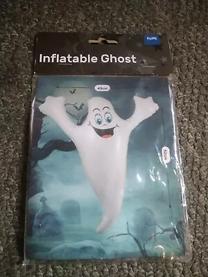 Folat Inflatable Ghost Balloon Halloween Parties Height 52cm Width 43cm • £6.29