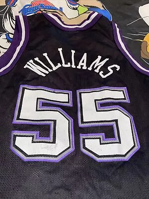 Vintage Jason Williams Sacramento Kings Rookie Champion NBA Team Jersey Youth S8 • $35.89