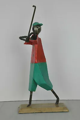 Manuel Felguerez Brutalist Sculpture Golfer-Mexico Modern Folk Art (2JB6275) • $70.55