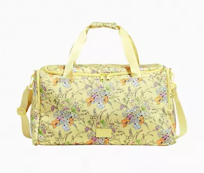 Vera Bradley B4623 Womens Yellow ReActive Sunlit Garden Travel Duffel • $106.40