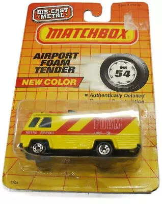 Matchbox Motorcity Airport Foam Tender NIB • $16.79