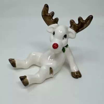 Vintage FITZ & FLOYD Tumbling Rudolph Reindeer Retro Christmas- Single Item • $29.99