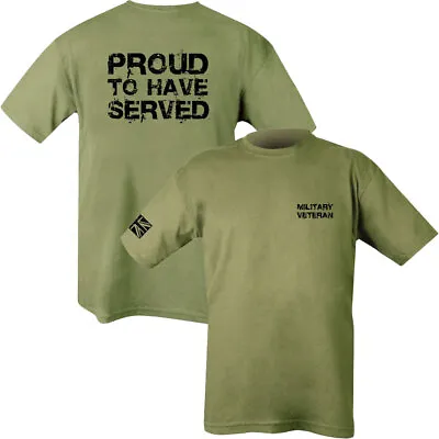 Military Veteran T-shirt Mens British Army Proud To Have Served Sapper Raf Navy • £11.99