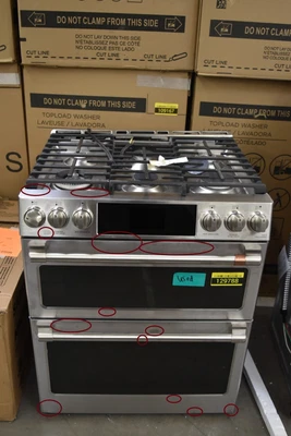 $2449 • Buy GE Café CGS750P2MS1 30  Stainless Slide-In 6 Burner Gas Range #129788