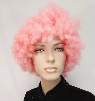 Lacey Costume Pink Short Wig Unisex Men Woman Emo Ram Custom Clown • $22.80