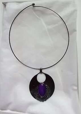 Choker Collar Purple Neckless For Women • £7.99