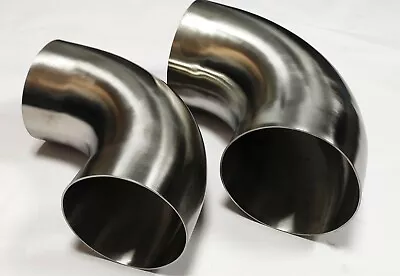 £7.99 • Buy 90 Degree Bend 1D Radius Long Stainless Steel Elbow VARIOUS SIZES
