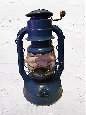 Vintae Dietz Lantern No. 2 D-Lite USA Made NY Oil Lantern Blue • $39