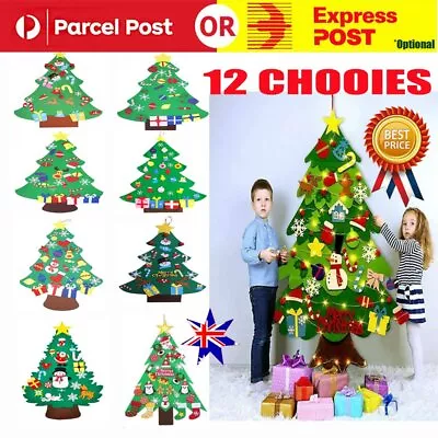 DIY Felt Christmas Tree Ornaments Door Wall Hanging Decor Children Kid Xmas GiEA • $14.83