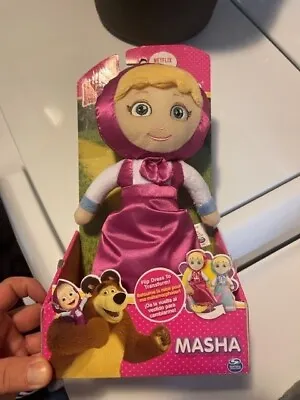 MASHA And The BEAR Netflix Original Transforming Doll Plush Retired & Rare • $26.25