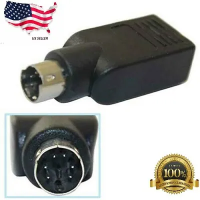 $3.49 • Buy PS2 Male To USB Female Mouse Converter Connector Coupler Adapter Black