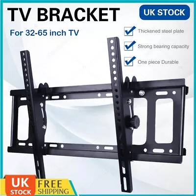 TV Wall Bracket Mount Tilt For 32 37 40 42 46 50 52 55 60 65INCH SONY LG Samsung • £10.89