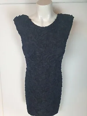 Backstage Elegant Fabricated Black Dress Sz XS • $22.27