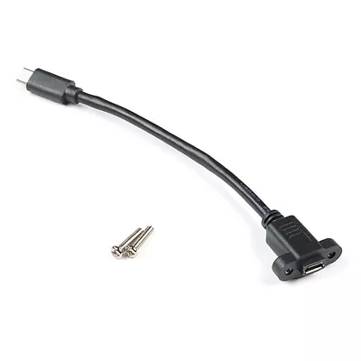 [3DMakerWorld] Sparkfun Panel Mount USB Micro-B Extension Cable - 6  • $10.45