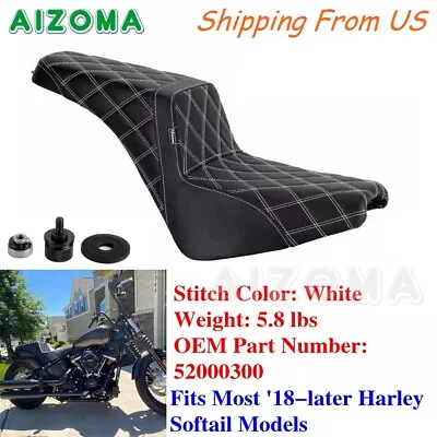 Motorcycle Detachable Two Seat For Harley Softail FXBB FLDE Slim FLSL 2018-22 US • $253.73