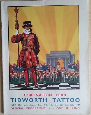 An Official Programme Of The Tidworth Tattoo For Queen Elizabeth Ii Coronation • £4.99