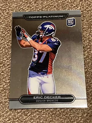 2010 Topps Platinum Eric Decker RC Rookie Denver Broncos #151 Minnesota • $1.49